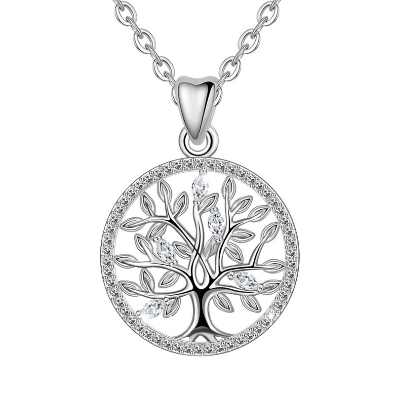 925 Sterling Silver Tree Of Life Pendant Necklace Merryshine