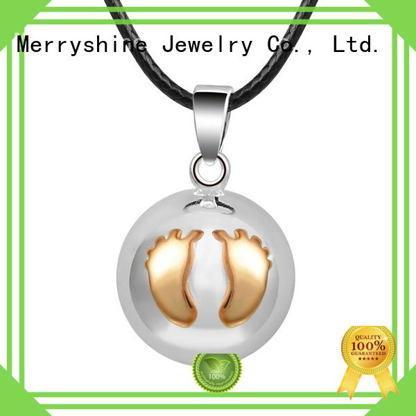 Merryshine enamel angel ball necklace Supply for expecting mothers