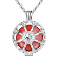 Elegant petal pattern Jewelry Bola Ball Harmony Bola Necklace Presents