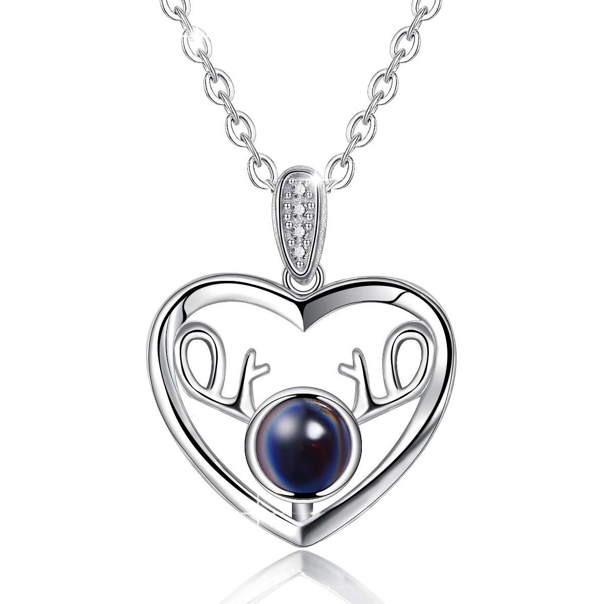Mother Projection Necklace Sterling Silver - Customodish