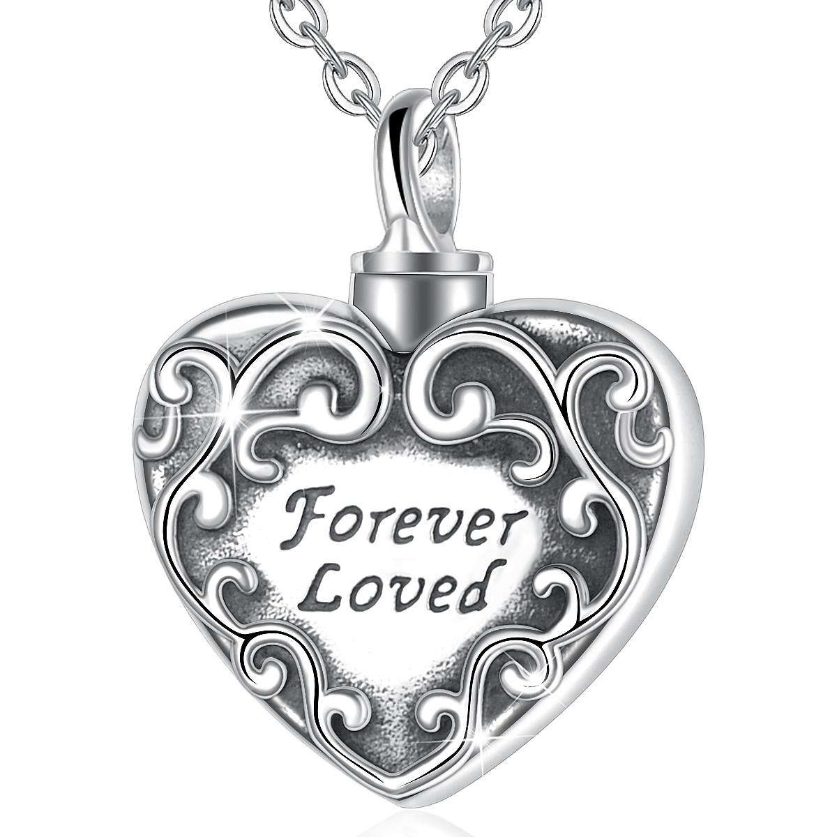 Merryshine Jewelry Wholesale 925 sterling silver heart cremation jewelry urn ashes pendant