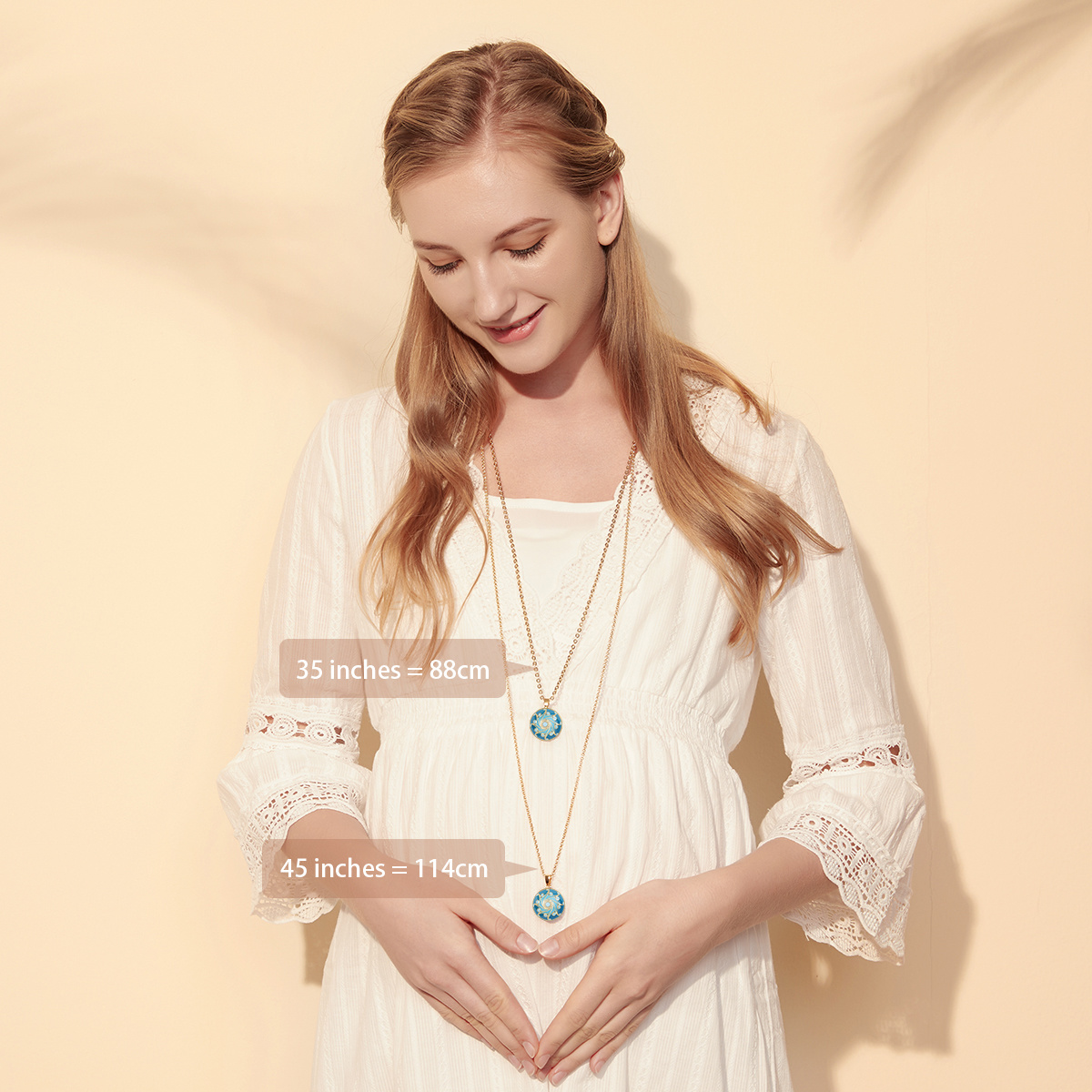 Merryshine Jewelry Prenatal Education Music Bell Angel Caller Harmony Ball Pregnancy Chime Necklaces