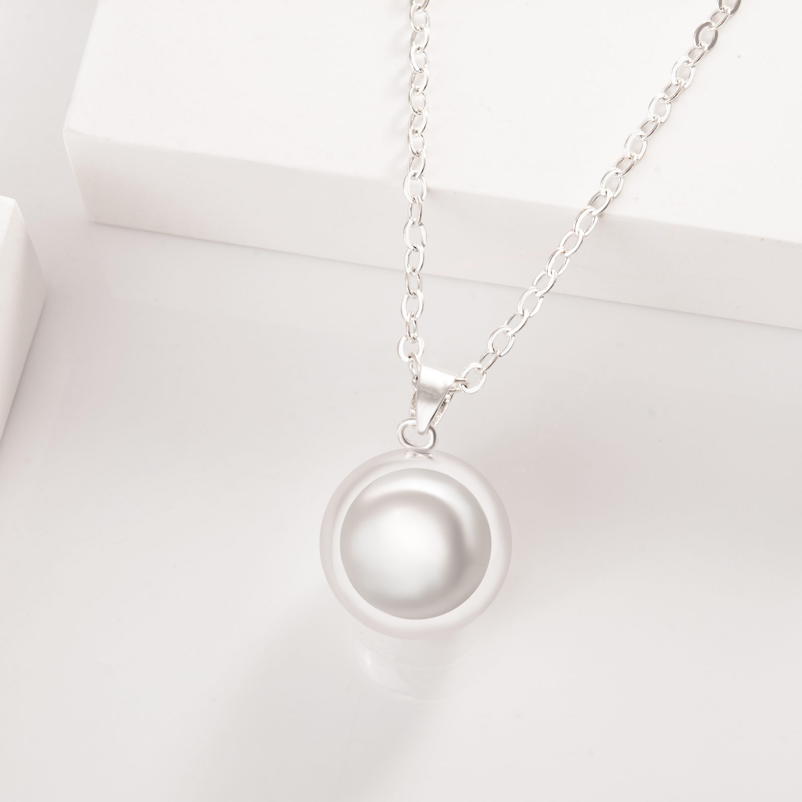 Wholesale Harmony Sterling Sliver Charms Bola Ball Necklace Prouds Angel...