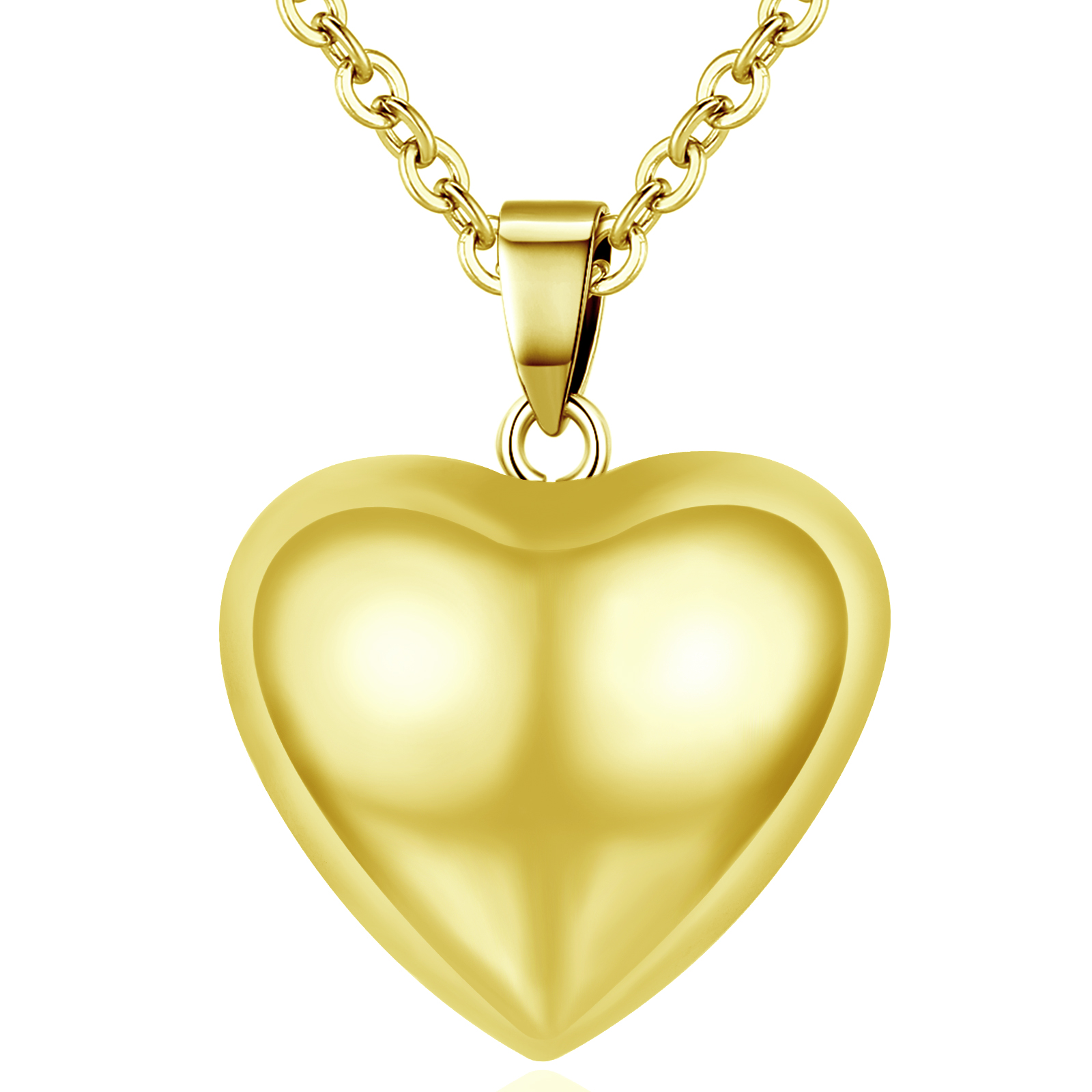 Merryshine Jewelry Luxury Gold heart Harmony Ball Angel Caller Pendant Necklace For Women
