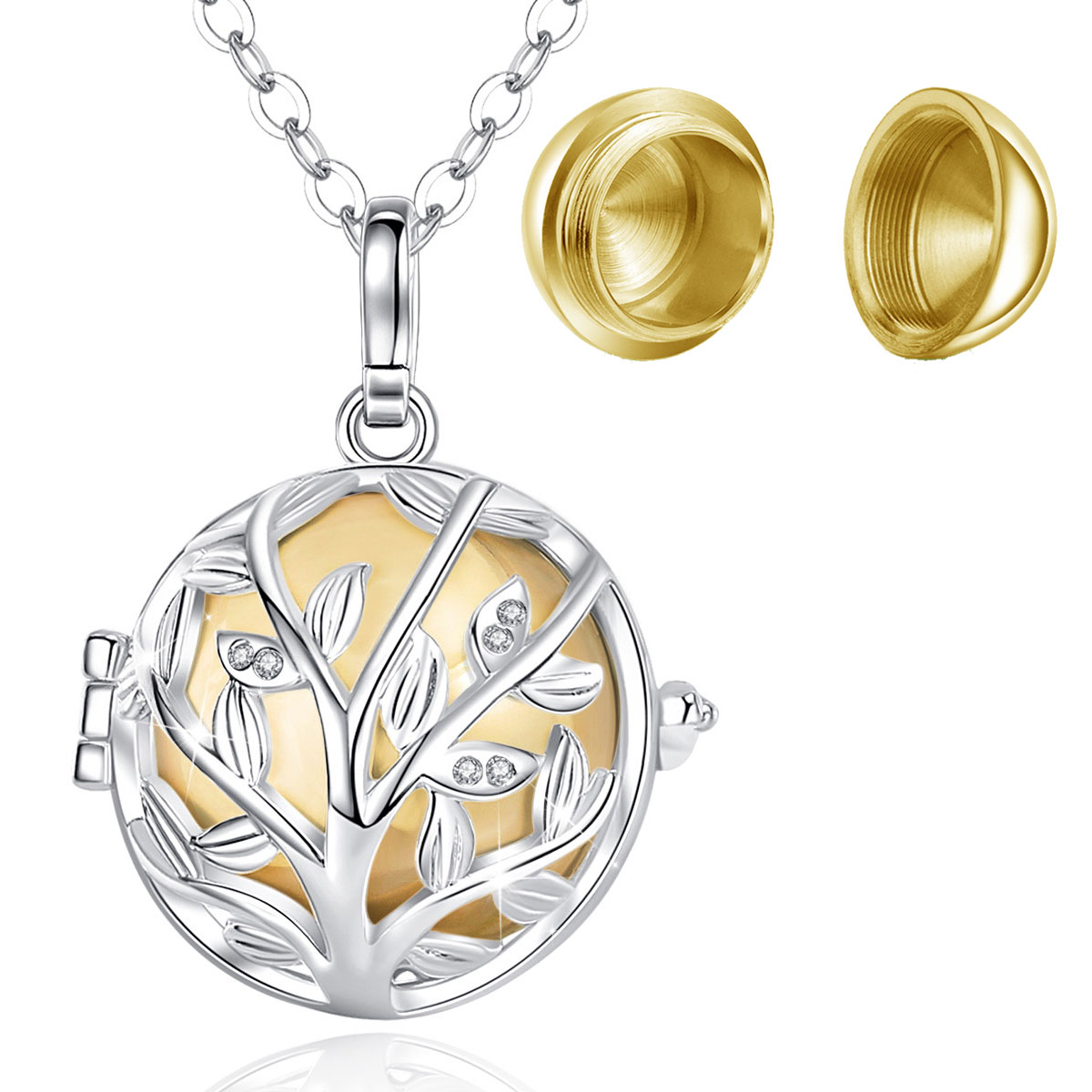 Merryshine Jewelry Tree of Life Design Cremation Memorial Ashes Urn Necklace Jewelry Keepsake Pendant