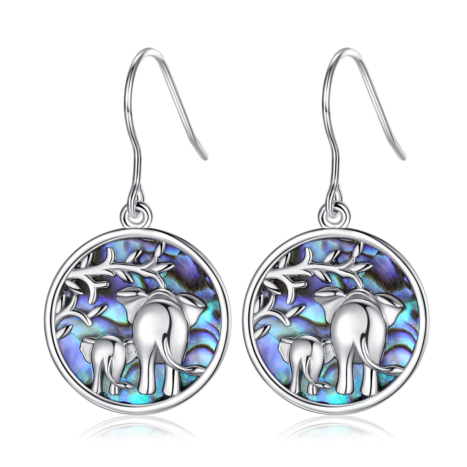 Merryshine Jewelry New Arrival Designer High Quality Abalone Shell Elephant Drop Earrings