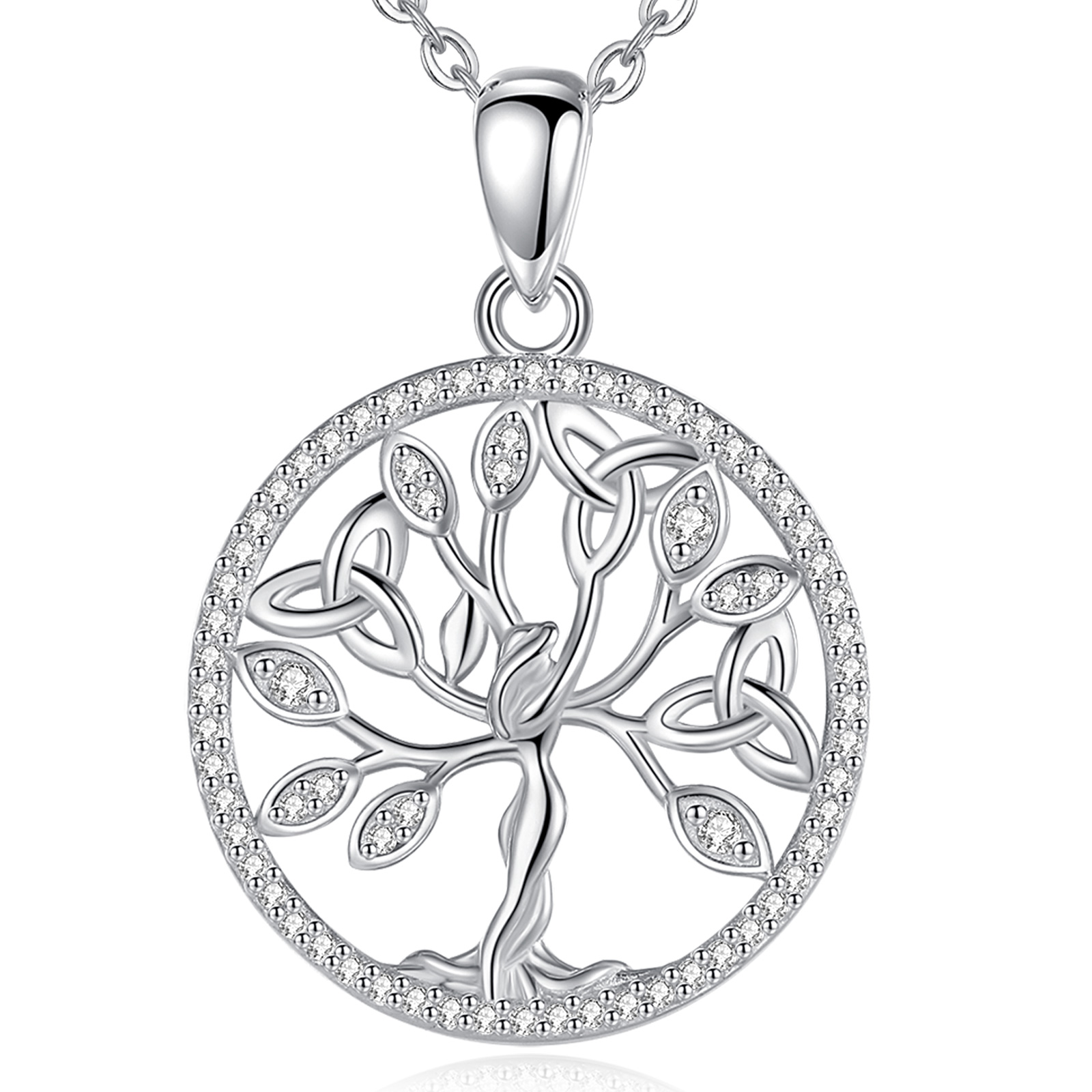 Merryshine 925 Sterling Silver Non Tarnish Tree of Life Necklace for Women Wholesale