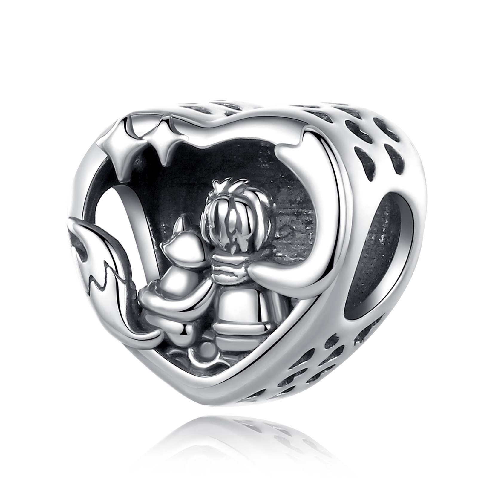 Merryhine Wholesale Fine Jewelry 925 Sterling Silver The Little Prince Bead for Bracelet DIY