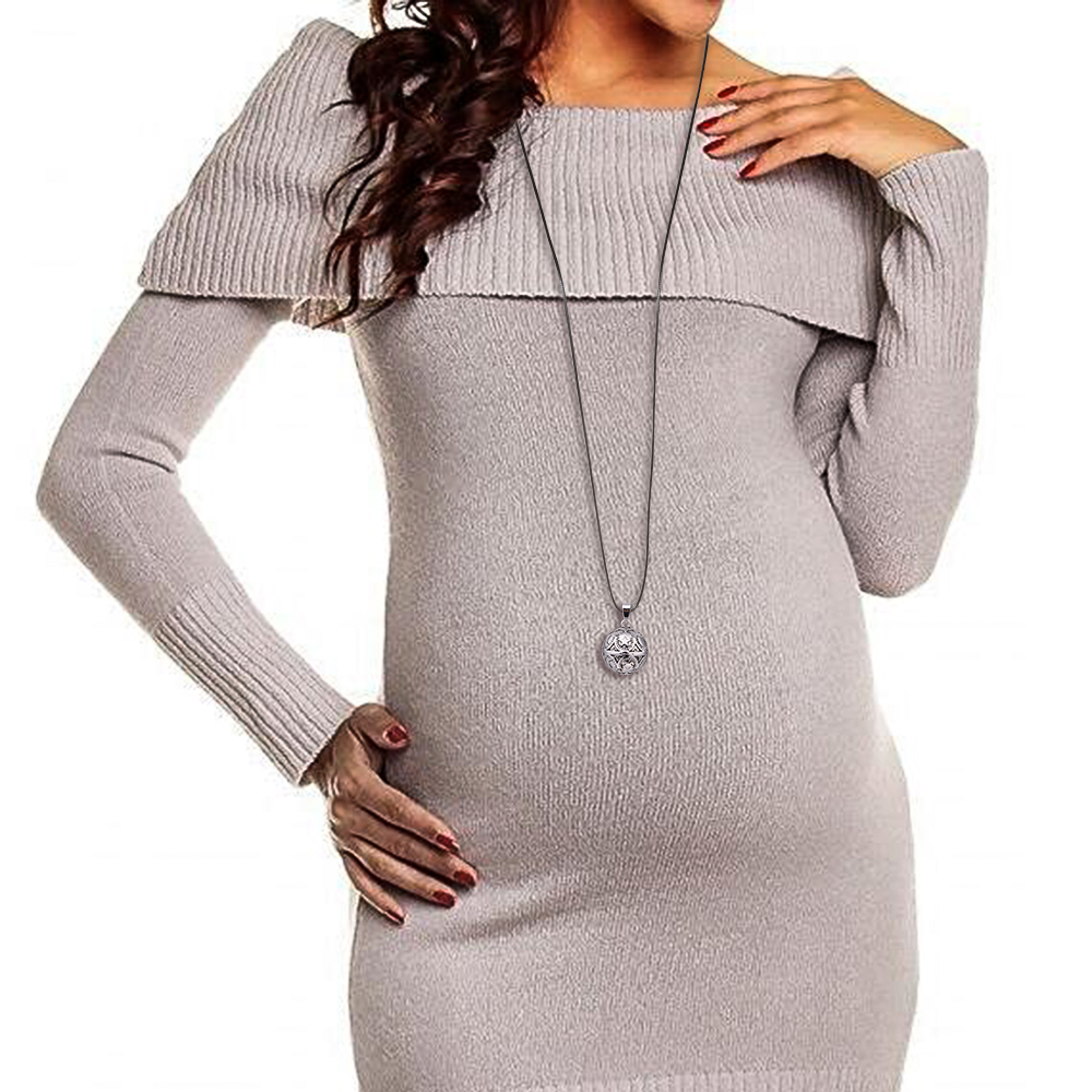 Expectant Mother's Delight: Bola Pregnancy Chime Necklace by Merryshine Jewelry