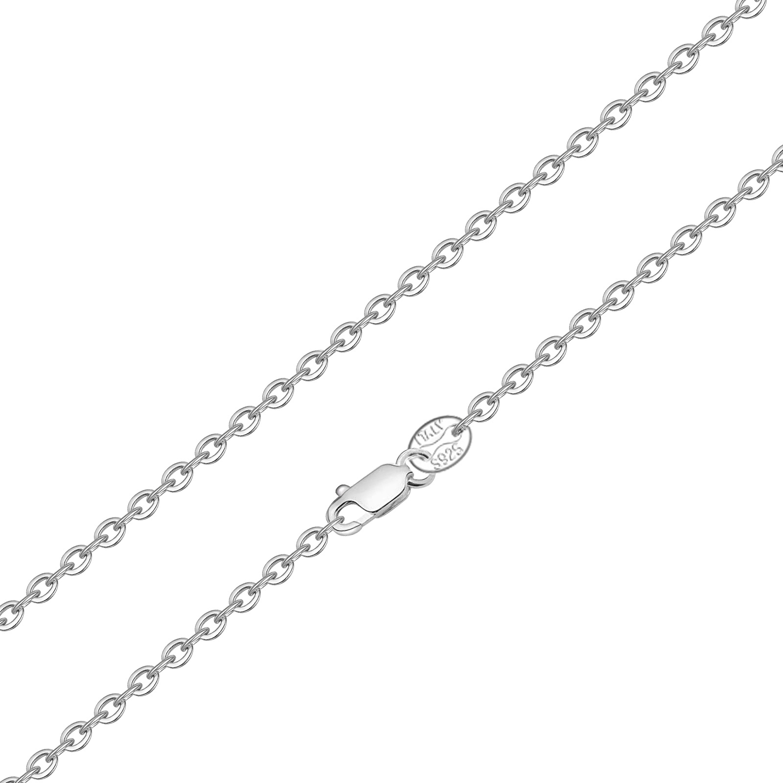 Merryshine Custom 925 Sterling Silver Chain Necklaces - Italian Craftsmanship