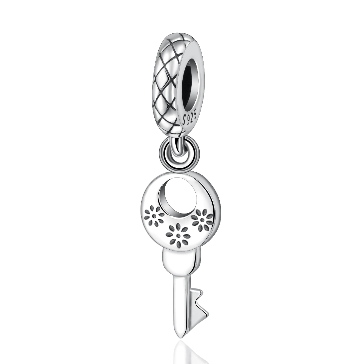 Unlock Elegance with Vintage Key 925 Sterling Silver Charms by Merryshine Jewelry