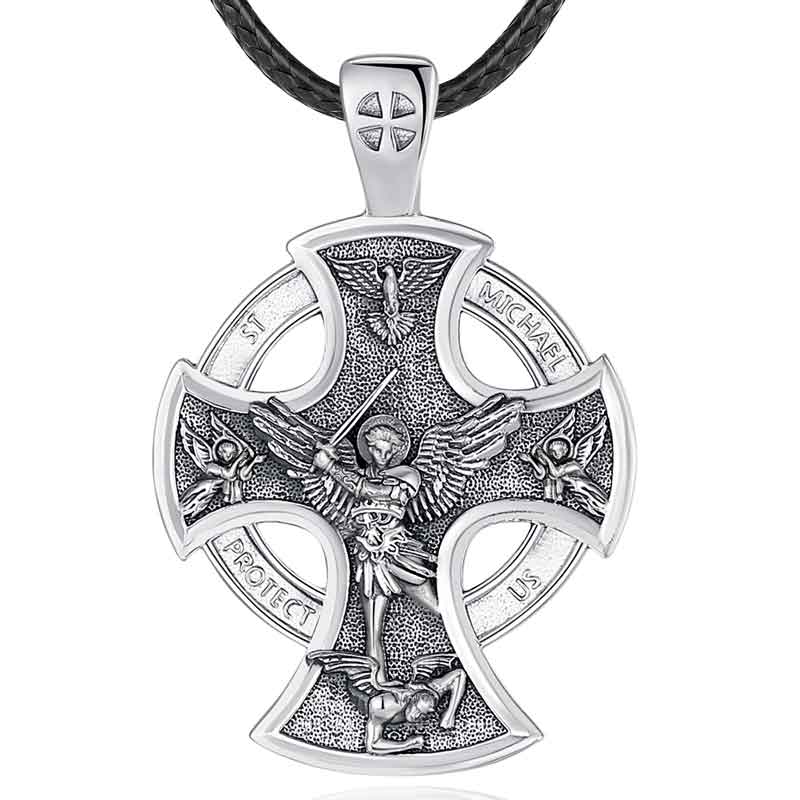 Merryshine Jewelry Michael-Inspired Vintage 925 Sterling Silver Pendant Necklace for Men
