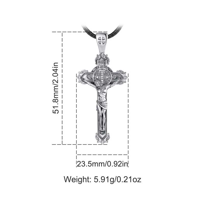 Wholesale Religious Jewelry Merryshine's 925 Sterling Silver Cross Jesus Pendant