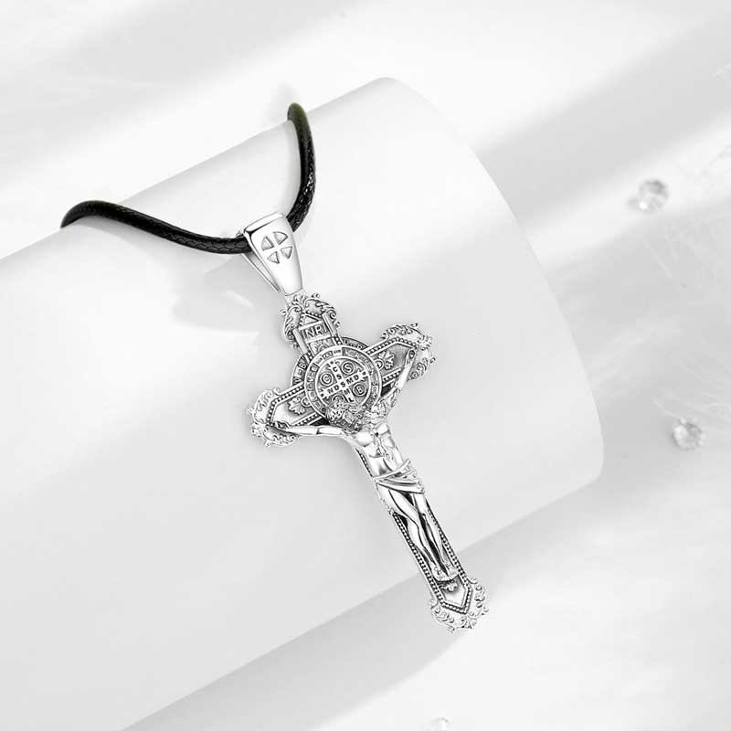 Wholesale Religious Jewelry Merryshine's 925 Sterling Silver Cross Jesus Pendant