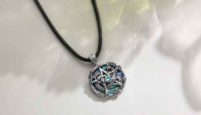 Embrace Timeless Elegance with Merryshine's Dragon Star Moonstone Pendant Necklace