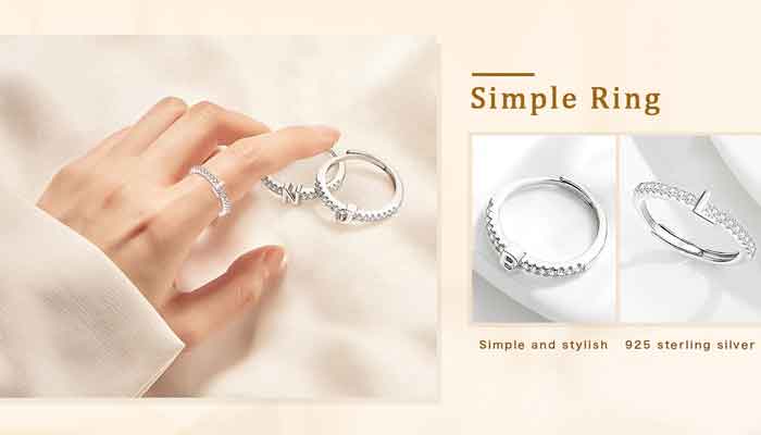 Elevate Your Style with Initial Letter Rings - Personalized 925 Sterling Silver Jewelry